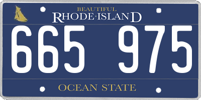 RI license plate 665975