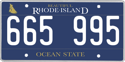 RI license plate 665995