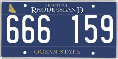 RI license plate 666159