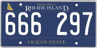 RI license plate 666297