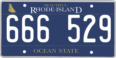RI license plate 666529