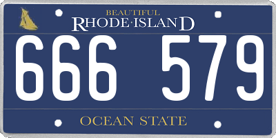 RI license plate 666579