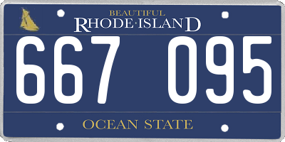RI license plate 667095