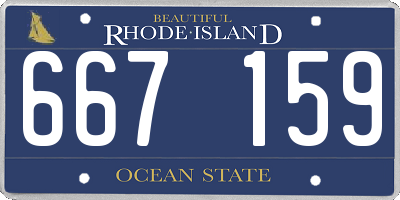 RI license plate 667159
