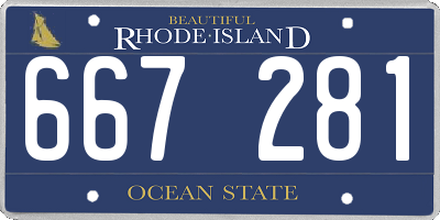 RI license plate 667281