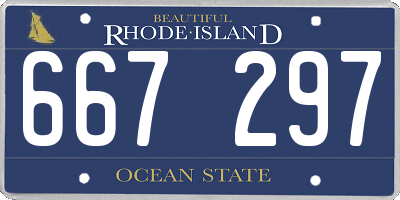 RI license plate 667297