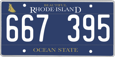 RI license plate 667395