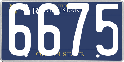 RI license plate 6675