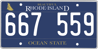 RI license plate 667559