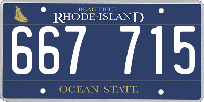 RI license plate 667715