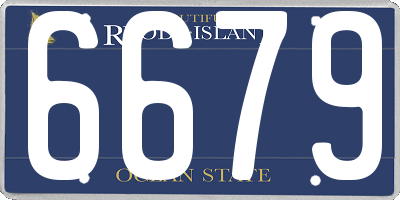 RI license plate 6679