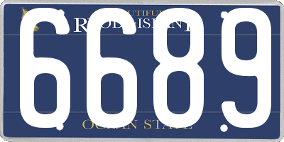 RI license plate 6689