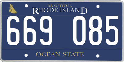 RI license plate 669085