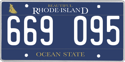 RI license plate 669095