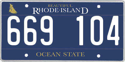 RI license plate 669104