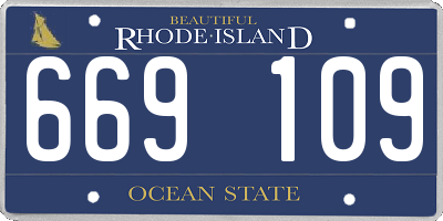 RI license plate 669109