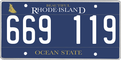 RI license plate 669119