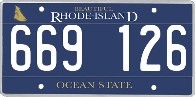RI license plate 669126
