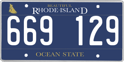 RI license plate 669129