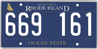 RI license plate 669161