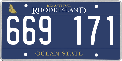 RI license plate 669171