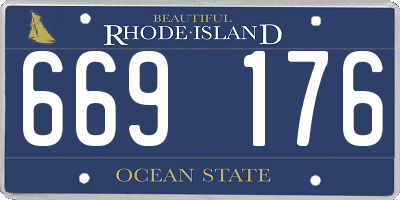 RI license plate 669176
