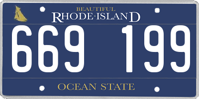RI license plate 669199