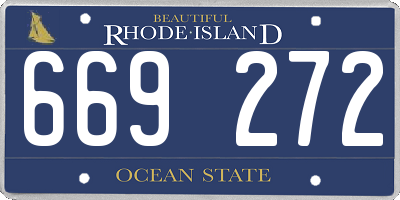 RI license plate 669272