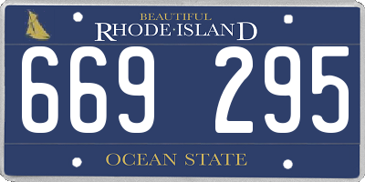 RI license plate 669295