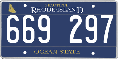 RI license plate 669297