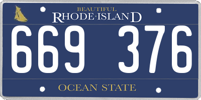 RI license plate 669376