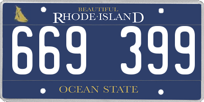 RI license plate 669399