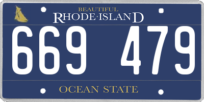 RI license plate 669479