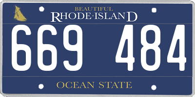 RI license plate 669484