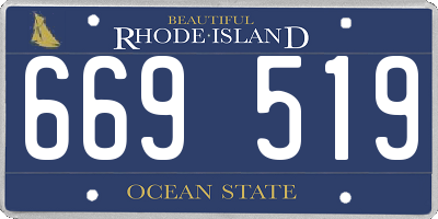 RI license plate 669519