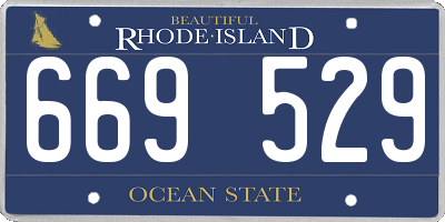 RI license plate 669529