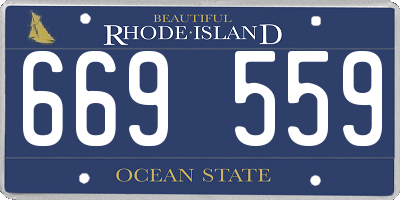 RI license plate 669559