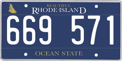 RI license plate 669571