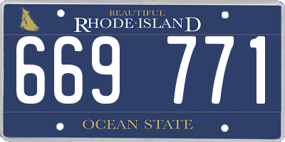 RI license plate 669771