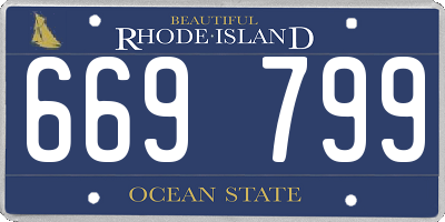 RI license plate 669799