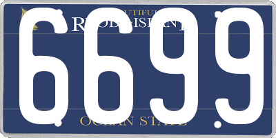 RI license plate 6699