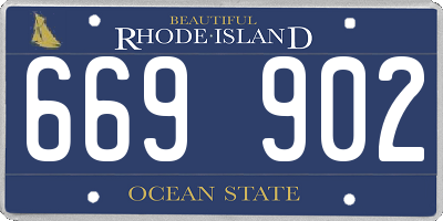 RI license plate 669902