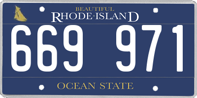 RI license plate 669971