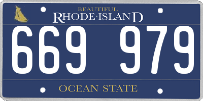 RI license plate 669979