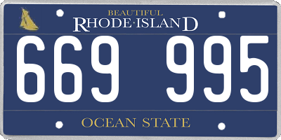 RI license plate 669995