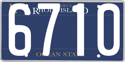 RI license plate 6710