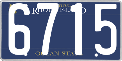RI license plate 6715