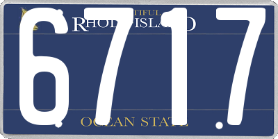 RI license plate 6717