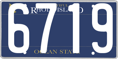 RI license plate 6719