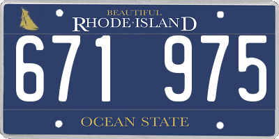 RI license plate 671975